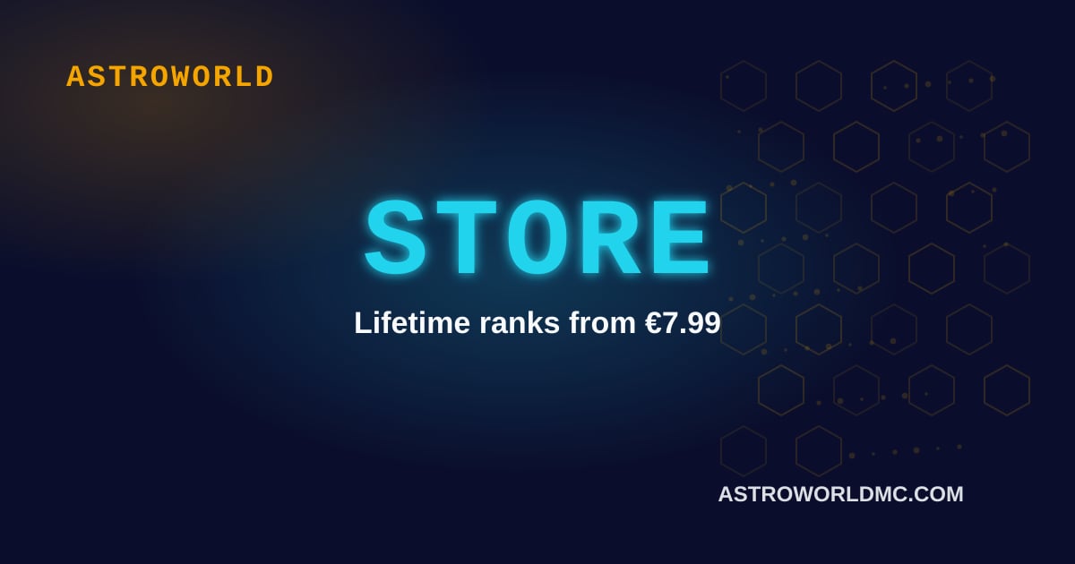 Store - Cosmetic Ranks & Crate Keys | Astroworld MC - Minecraft Server
